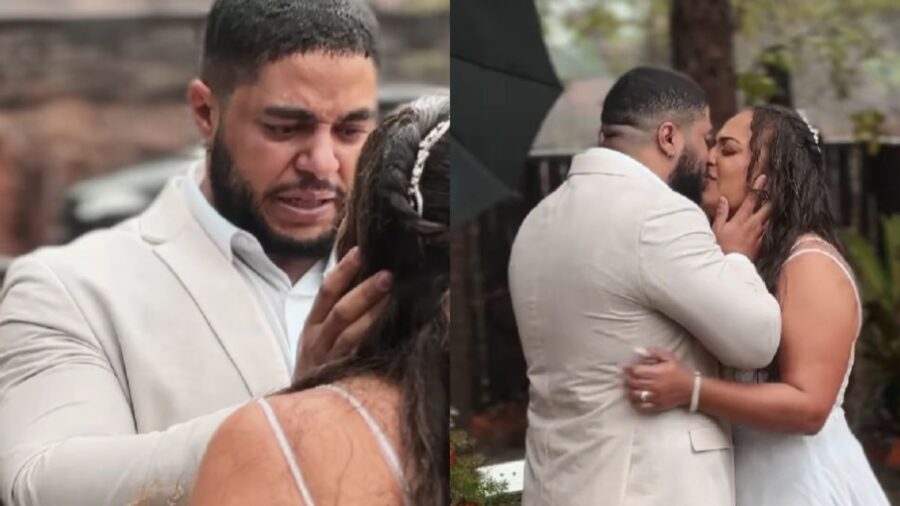 Vídeo de casamento na chuva viraliza pela animação dos convidados. Foto: Reprodução Instagram/@midiasdamirian