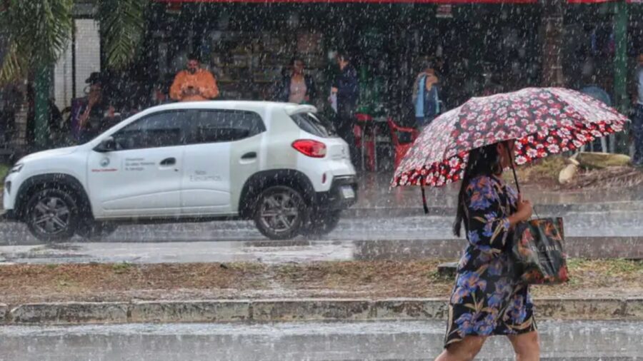 Chuva na W3 Sul, Setor Comecial - Foto Valter Campanato/Agência Brasil.