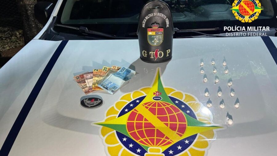 PMDF prende em flagrante homem com cocaína e dinheiro no Parque da Cidade