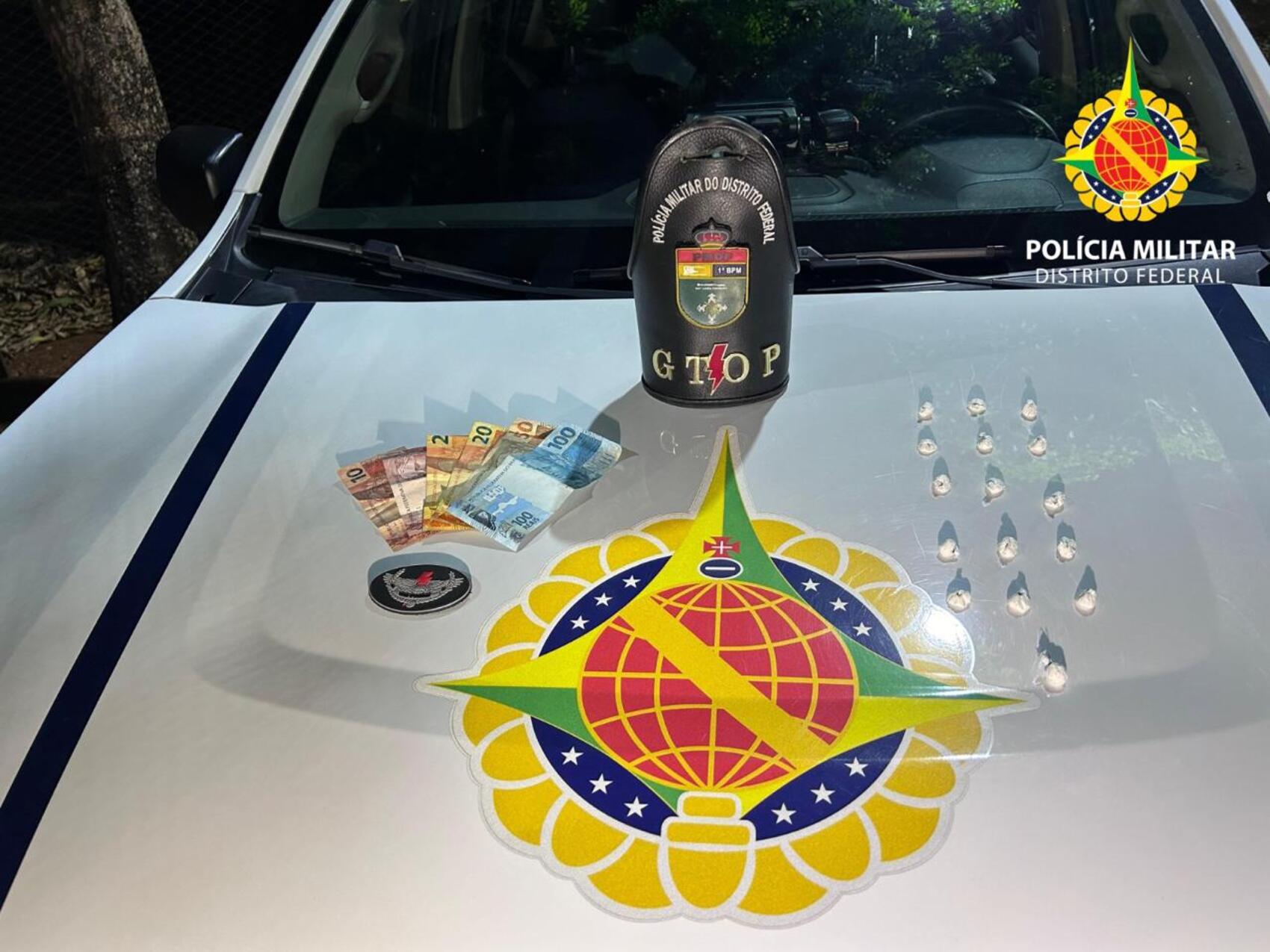 PMDF prende em flagrante homem com cocaína e dinheiro no Parque da Cidade