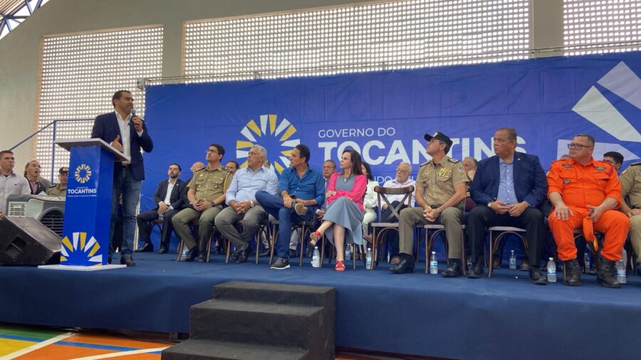 Governador Wanderlei Barbosa anunciou homologação do concurso da PM nesta segunda-feira (14) - Foto: Wislane Lima/TV Norte Tocantins