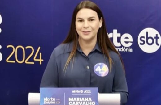 Mariana Carvalho e Léo se enfrentam no debate do segundo turno em Porto Velho. Foto: Reprodução/TV Norte Rondônia