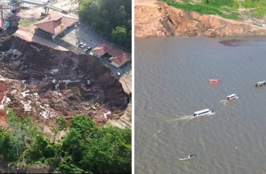 Moradores de Manacapuru vão a procura de sobreviventes do desabamento no porto. Foto: TV Norte Amazonas