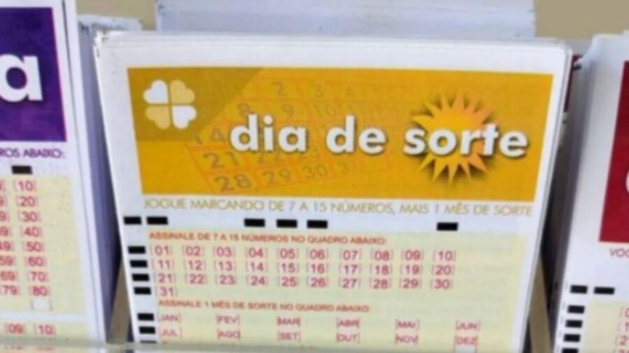 Volante de aposta da Dia de sorte