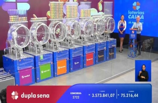 Dupla Sena 2722: sem vencedor, prêmio aumenta para R$ 3,8 milhões