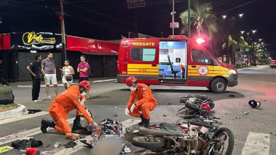 Adolescente de 14 anos morreu com a colisão entre as motocicletas - Foto: Ascom/Bombeiros