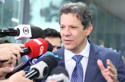 Haddad falou hoje ao chegar no ministério da Fazenda - Foto: Valter Campanato/Agência Brasil