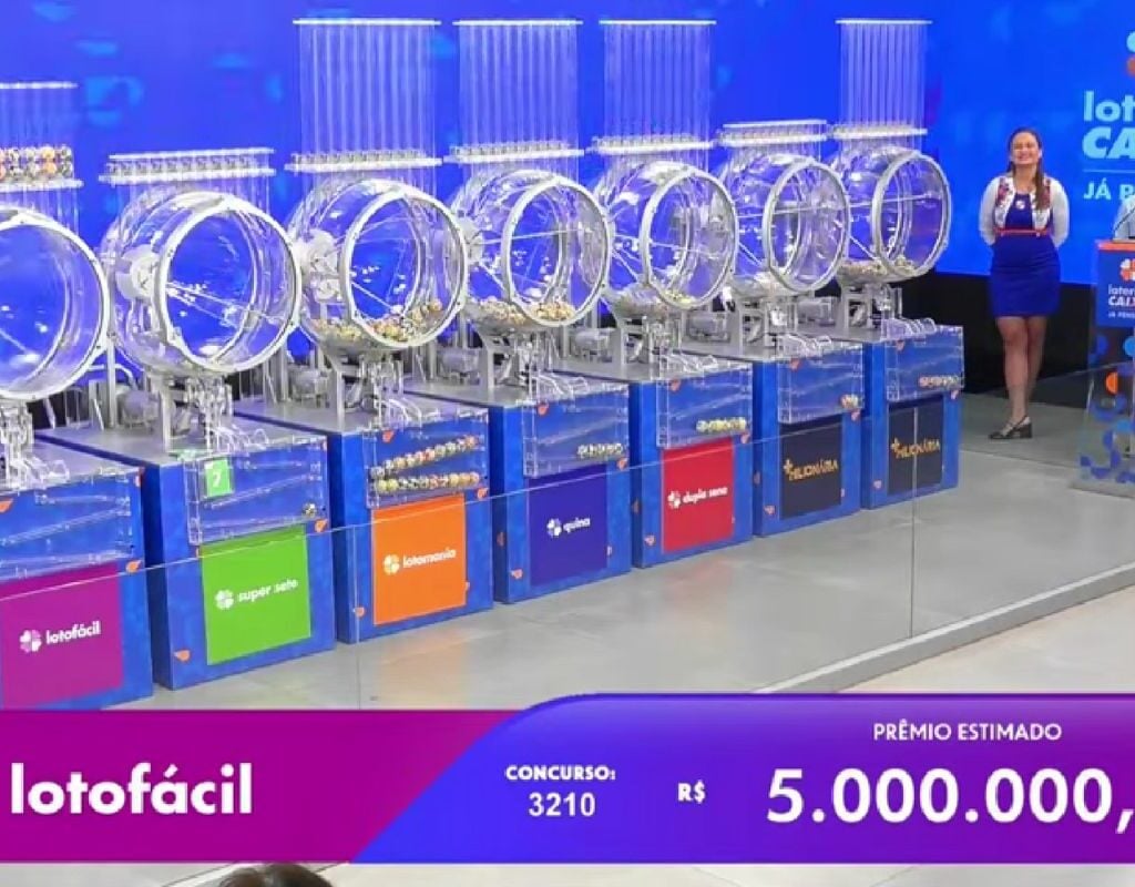 Lotofácil 3210: quatro apostas faturam prêmio de R$ 1,4 milhões cada. Foto: Reprodução Canal Youtube Caixa