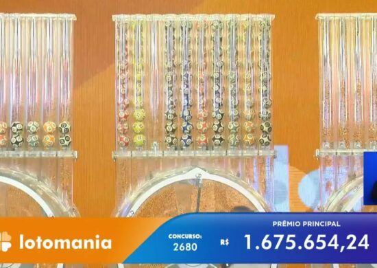 Lotomania 2680: sem acertos, prêmio aumenta para R$ 2,4 milhões. Foto: Reprodução Canal Youtube Caixa