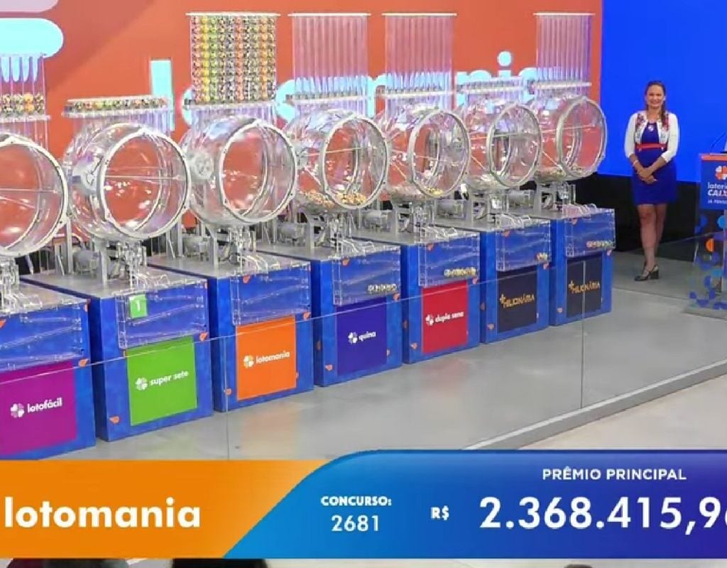 Lotomania 2681: sem acertos, prêmio aumenta para R$ 3 milhões. Foto: Reprodução Canal Youtube Caixa