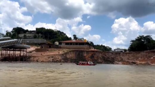 Manacapuru tem novo deslizamento - Foto: Reprodução/TV Norte