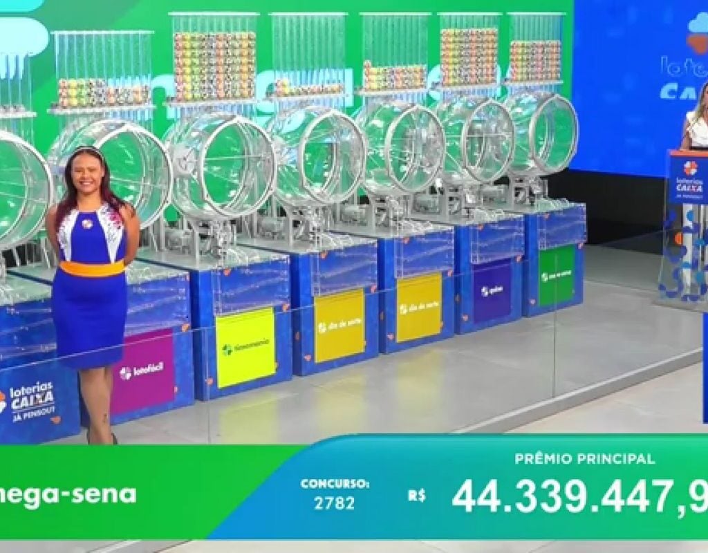 Mega-Sena 2782: sem vencedor, prêmio aumenta para R$ 50 milhões. Foto: Reprodução Canal Youtube Caixa