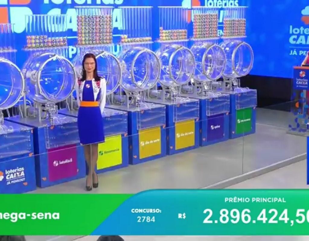 Mega-Sena 2784: sem vencedor, prêmio acumula e vai para R$ 25 milhões. Foto: Reprodução Canal Youtube Caixa