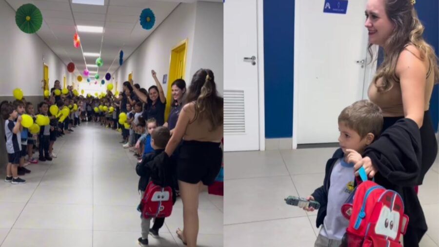 VÍDEO: Menino de 4 anos que venceu câncer é recebido com festa por amigos em retorno para escola. Foto: Reprodução Instagram/@maltaconfeitaria