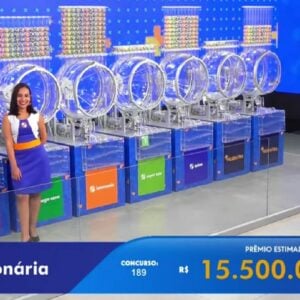 +Milionária 189: sem vencedor, prêmio acumula em R$ 16,5 milhões. Foto: Reprodução Canal Youtube Caixa