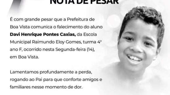 Menino de 10 anos morre após sofrer queimaduras