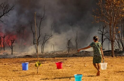 PF investiga incêndios criminosos no DF.