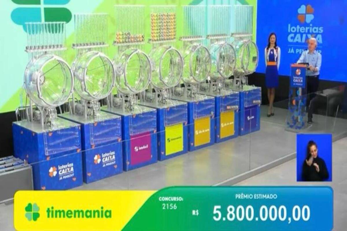 Timemania 2156: sem vencedor, prêmio atinge R$ 6 milhões