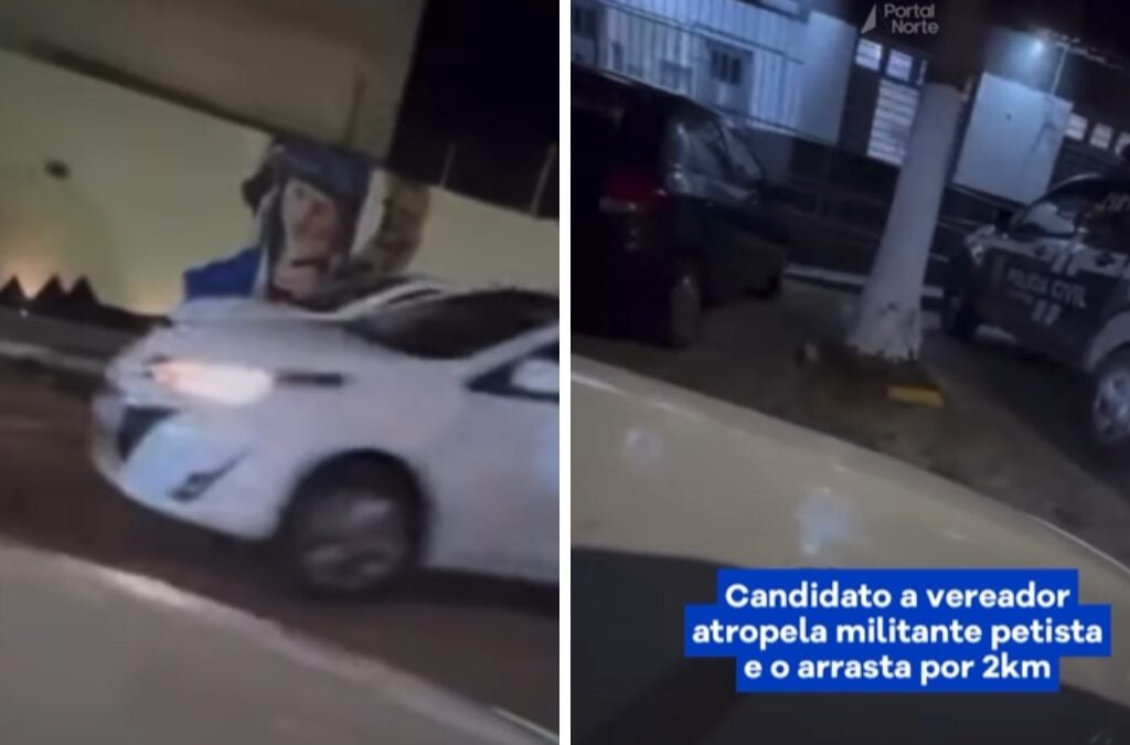 Petista é atropelado em manifestação - Foto: Reprodução