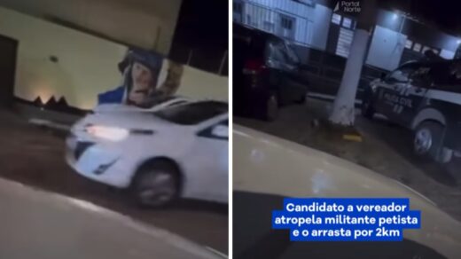 Petista é atropelado em manifestação - Foto: Reprodução