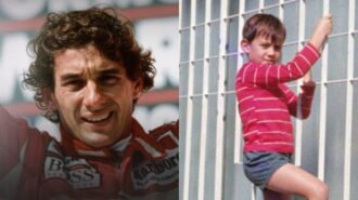 Ayrton Senna recebeu o apelido de "Beco" ainda na infância - Foto: Reprodução/Twitter @f1 e Arquivo