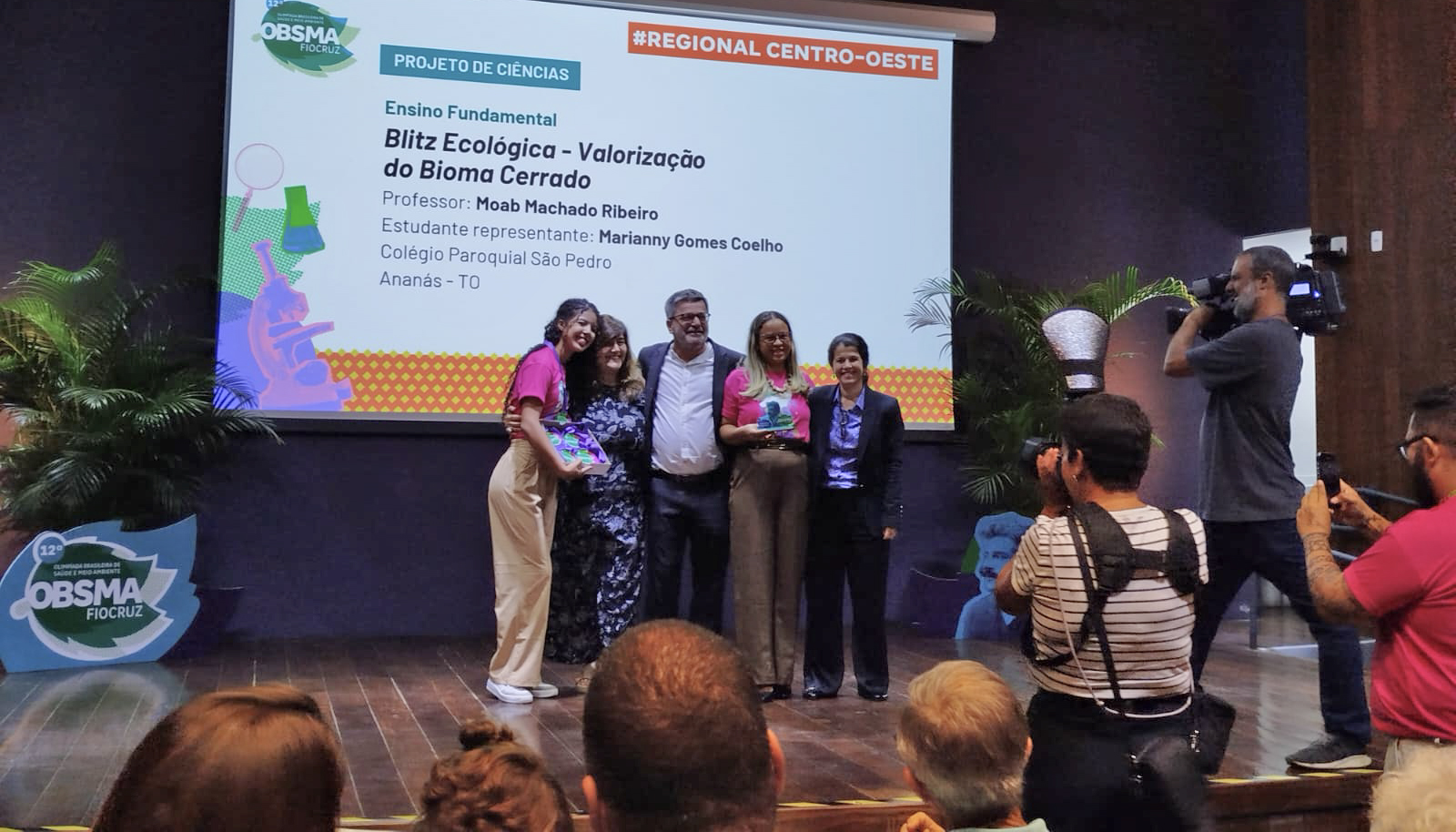 O projeto foi feito por estudantes do Colégio Estadual Paroquial São Pedro foi premiado na Olimpíada da Fundação Oswaldo Cruz (Fiocruz) - Foto: Seduc/Governo do Tocantins