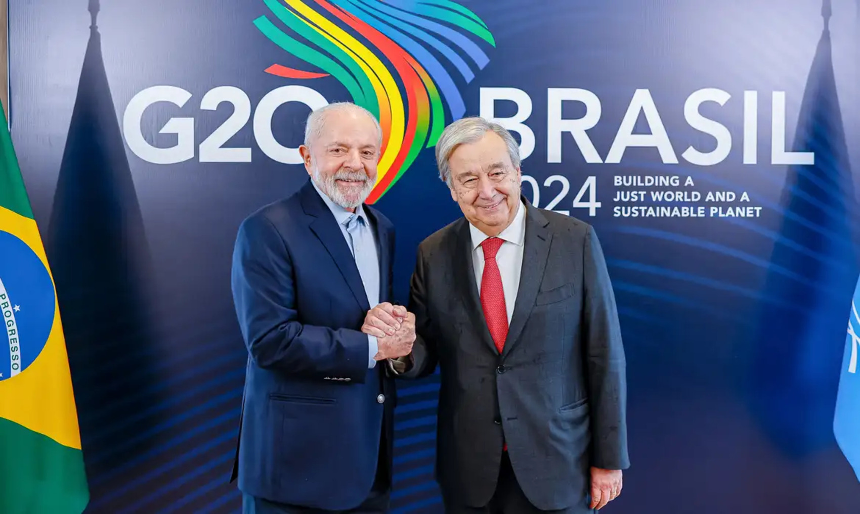 G20: Lula tem o 1ª encontro bilateral com secretário-geral da ONU