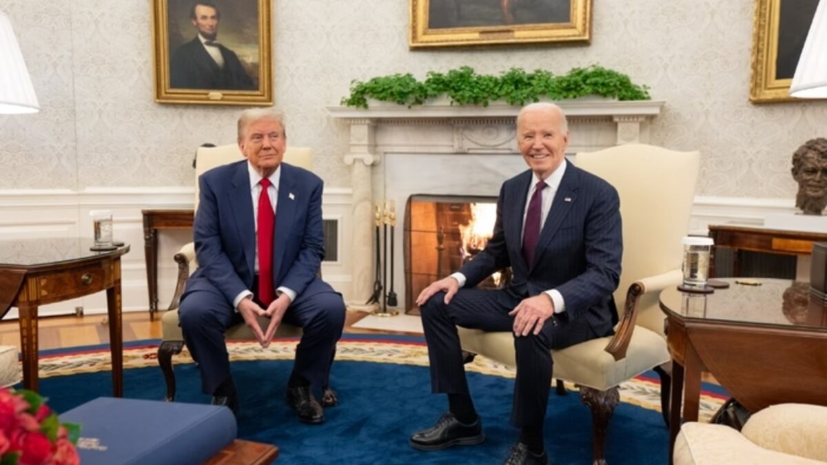 Donald Trump e Biden se reúnem na Casa Branca e falam sobre 'transição pacífica'