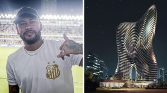 Site da empresa compartilha fotos da planta do novo apartamento de luxo de Neymar. Reprodução: Fotos/Redes sociais