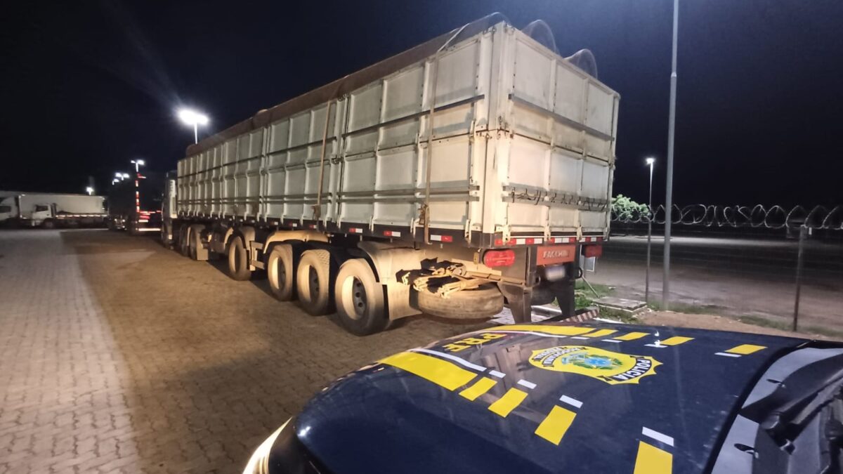 Carga furtada de obra Federal no Maranhão é encontrada em Gurupi - Foto: Divulgação PRF