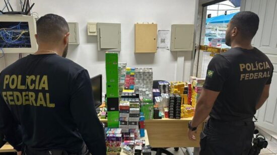 A Polícia Federal apreendeu cerca de 600 unidades de cigarros eletrônicos em RO - Foto: Divulgação PF