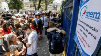 Candidatos realizaram os exames de linguagens, ciências humanas e redação - Foto: Paulo Pinto/Agência Brasil