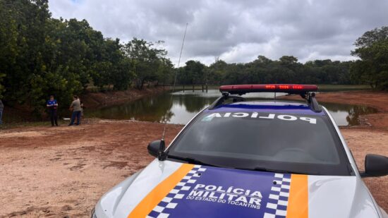 Corpo da vítima foi encontrado submerso na represa da Unirg em Gurupi - Foto: Francisco BEGA/TV Norte Tocantins