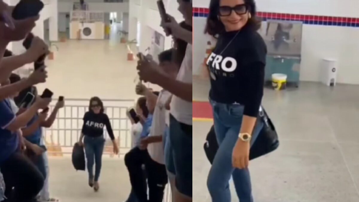 VÍDEO: Professora é aclamada em colégio na Bahia após acertar tema da redação do Enem. Foto: instagram @hugogloss