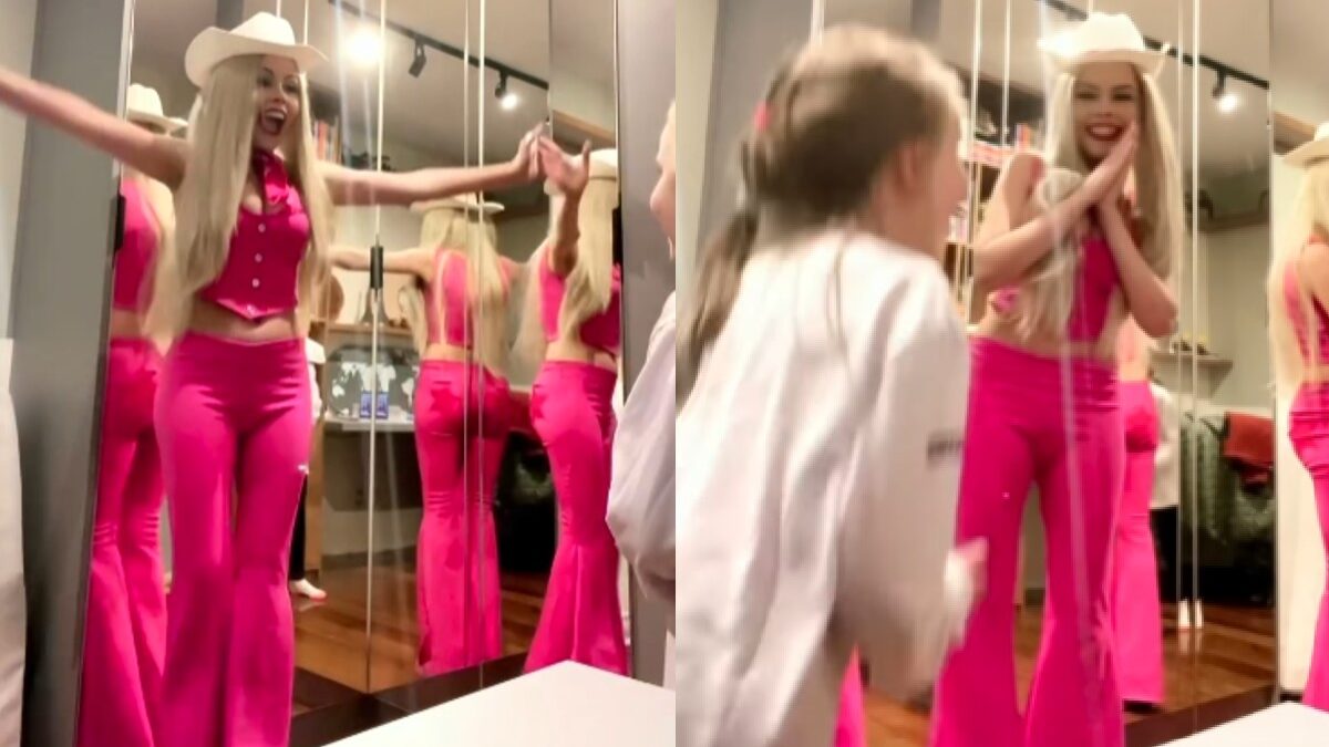 VÍDEO: tia se transforma em Barbie e faz surpresa emocionante para sobrinha autista. Foto: @santinisylvia