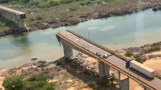 Queda de ponte no Tocantins - Foto: PM/Governo do Tocantins