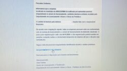 Print de e-mail mostra a tentativa de golpe em Araguaína - Foto: Divulgação