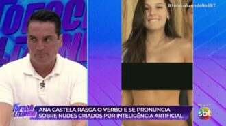 O programa Fofocalizando falou nesta segunda (30) sobre os falsos nudes de Ana Castela.