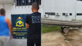 Homem é preso em Caracaraí após roubar barco para pagar prejuízos de atropelamento de vaca.