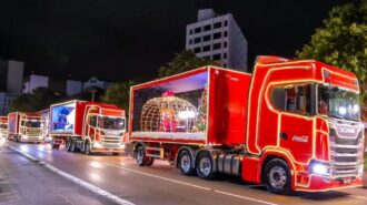 Caravana da Coca-Cola participa pela primeira vez de Natal de Boa Vista.