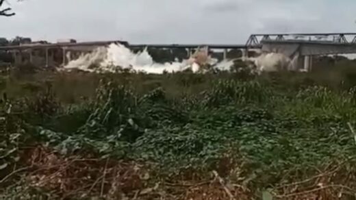 Vídeo registrou momento exato em que ponte cai sobre o Rio Tocantins - Foto: Divulgação