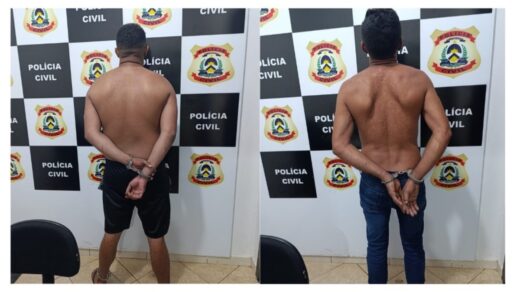 Homens de 33 e 44 anos foram presos horas após o crime - Foto: Divulgação PC-TO