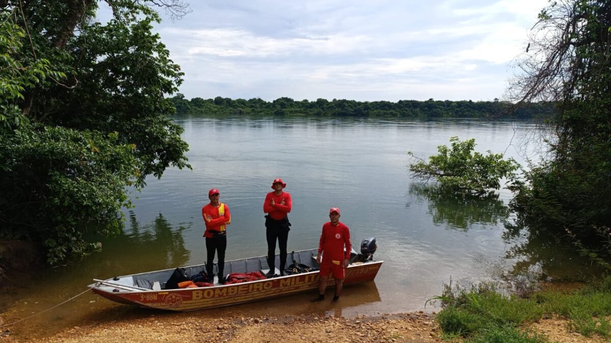 Bombeiros realizaram três dias de buscas no Rio Tocantins - Foto: Divulgação: Corpo de Bombeiros