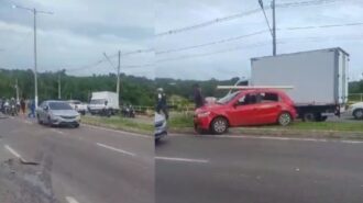 Caminhão com falha nos freios causa grave acidente no Rodoanel