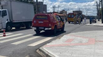 Idoso de 82 anos, morre atropelado por caminhão de cerveja