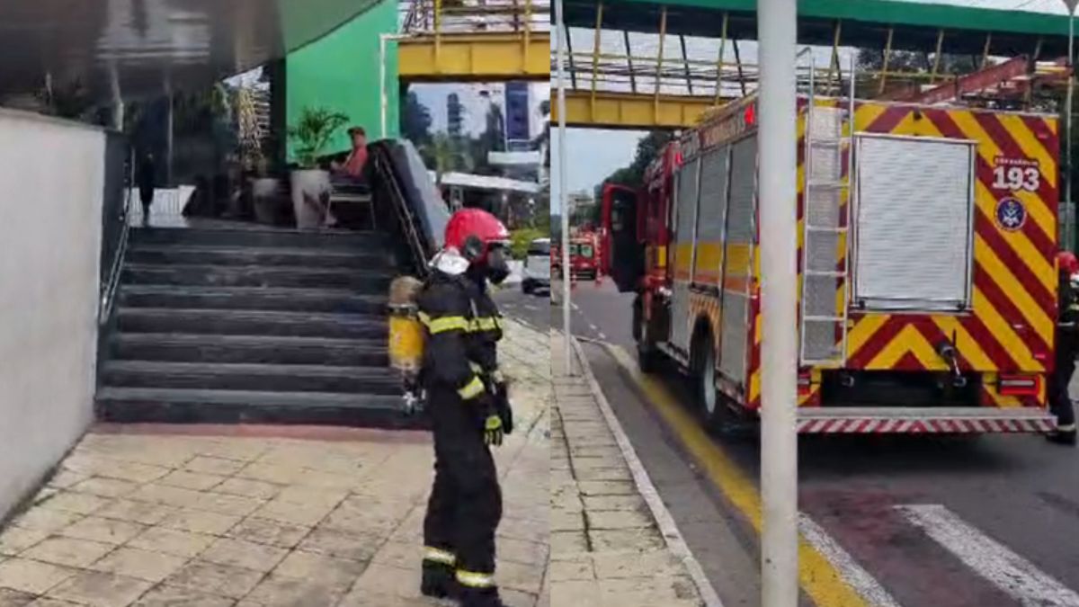 Princípio de incêndio atinge loja de shopping em Manaus