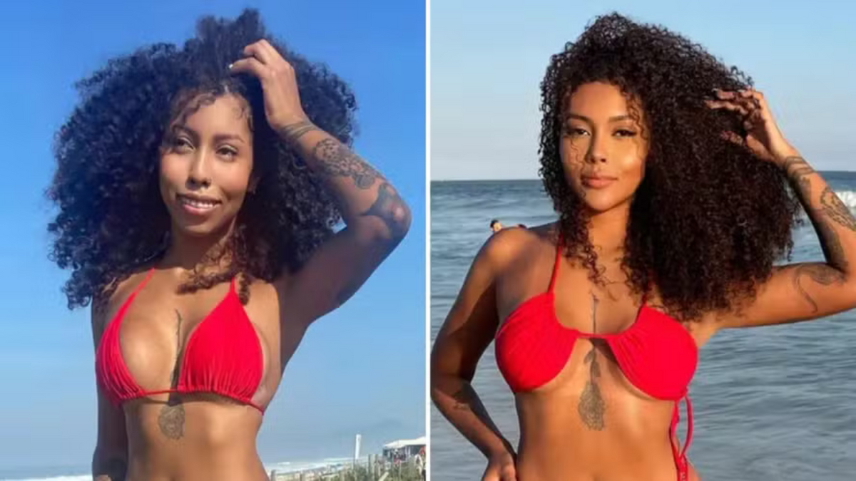 Antes e depois de Giovanna do BBB 25 - Foto: Reprodução/Instagram