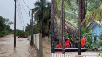 Forte chuva faz rio Araras transbordar em Cerejeiras; é a maior cheia em 40 anos - Foto: Reprodução TV Norte Rondônia