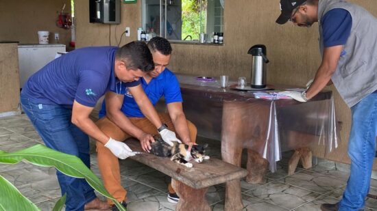 Nesta segunda-feira, aconteceram visitas aos moradores da região do Taquaruçu Grande - Foto: Divulgação