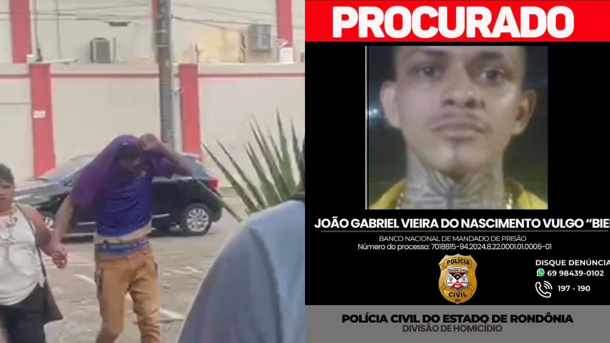 Um membro da facção criminosa que liderou ataques criminosos em Porto Velho se entregou à polícia - Foto: Reprodução TV Norte Rondônia